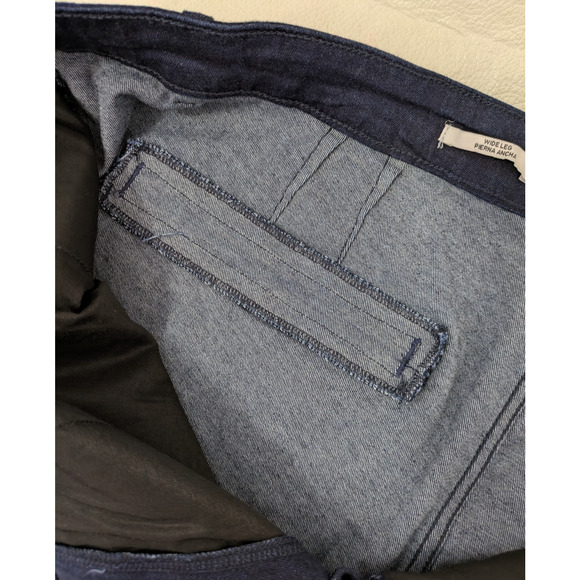 Womens Wide Leg Stretch Jeans Blue 22 High Rise - Picture 8 of 10